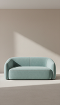 Statement Sofa in Misted Aqua