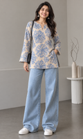 Blue Floral Tunic