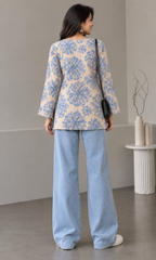 Blue Floral Tunic