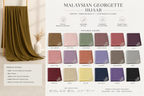 Malaysian Georgette Hijaab / Stole /Scarf